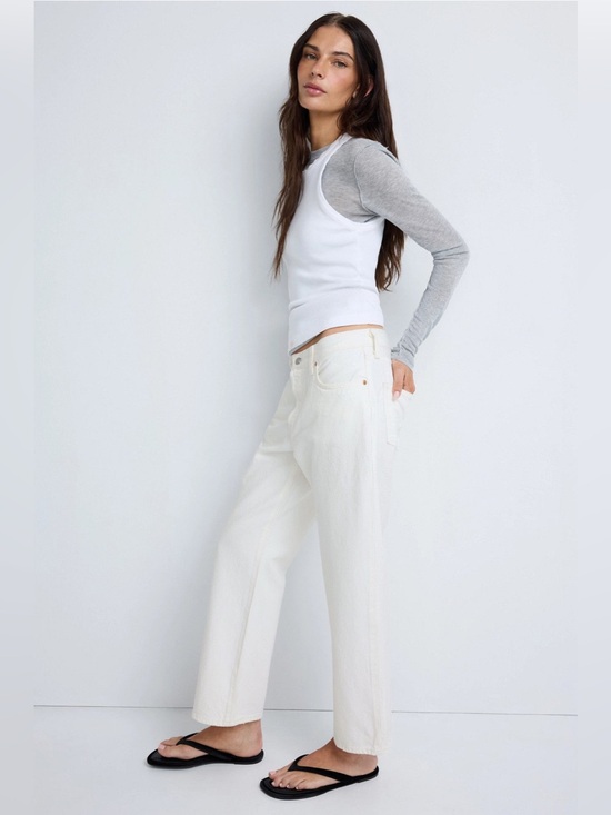 Levi's Denim - Levi's White Low Loose Jeans